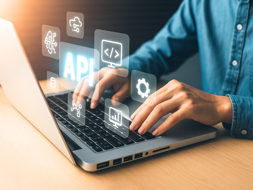 Developer working with API and system integrations